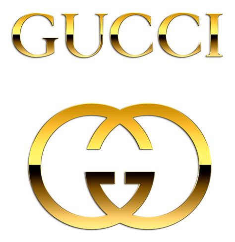 golden Gucci logo png